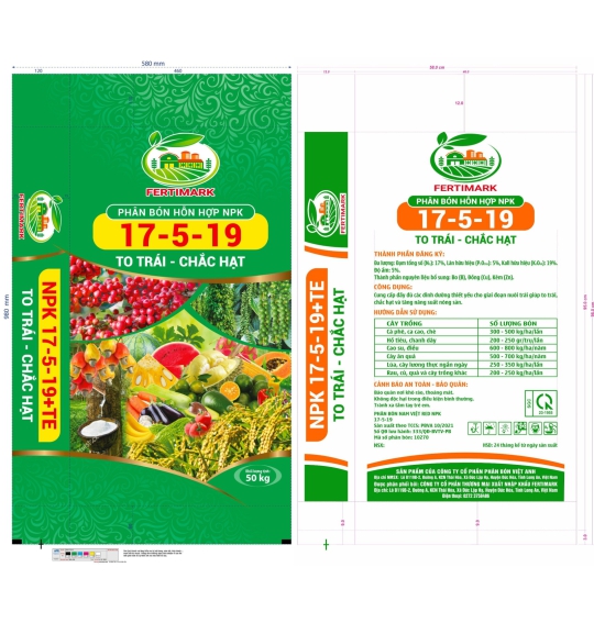 Phân bón Fertimark NPK 17-5-19
